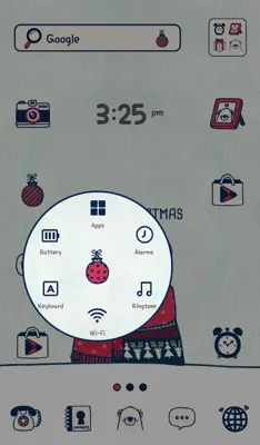puchi(크리스마스) 도돌런처 테마 android App screenshot 0